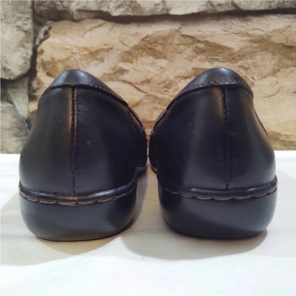 12W Clarks Ashland Bubble Loafer Black Leather Padded Insoles Tassels 12 Wide - Picture 6 of 11
